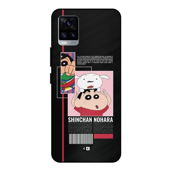 Shinchan Nohara Metal Back Case for Vivo V20