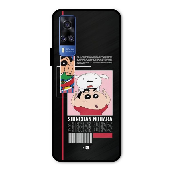 Shinchan Nohara Metal Back Case for Vivo Y51A