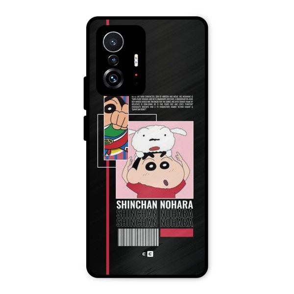 Shinchan Nohara Metal Back Case for Xiaomi 11T Pro