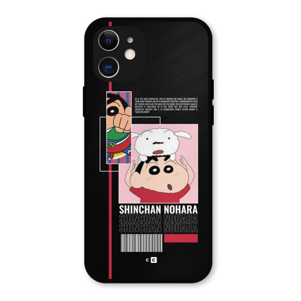 Shinchan Nohara Metal Back Case for iPhone 12