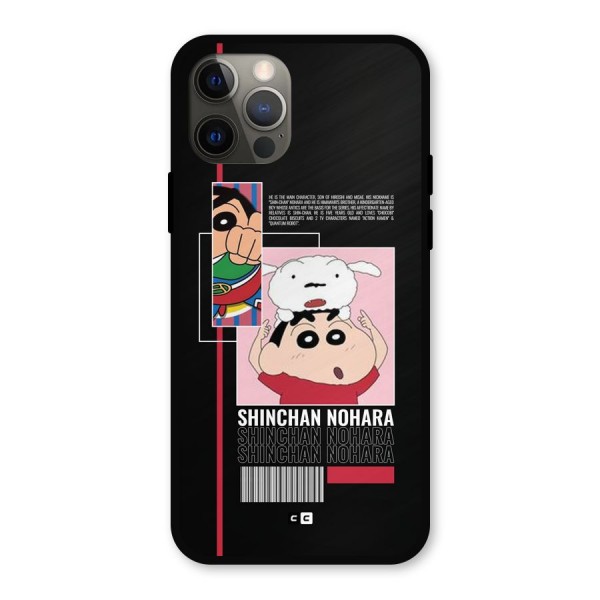 Shinchan Nohara Metal Back Case for iPhone 12 Pro