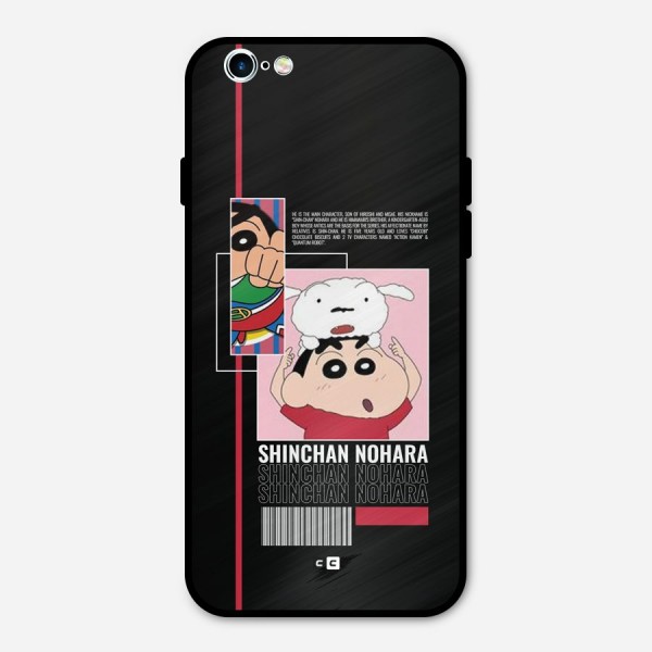 Shinchan Nohara Metal Back Case for iPhone 6 6s