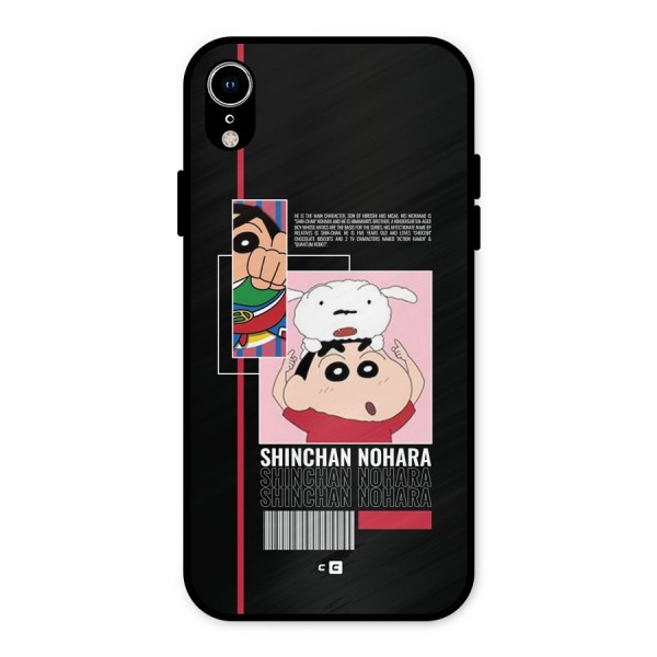 Shinchan Nohara Metal Back Case for iPhone XR
