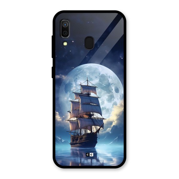 Ship InThe Dark Evening Glass Back Case for Galaxy A30