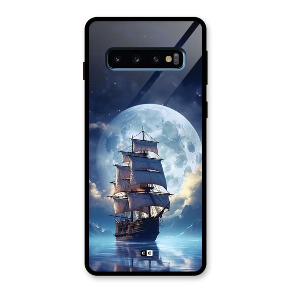 Ship InThe Dark Evening Glass Back Case for Galaxy S10
