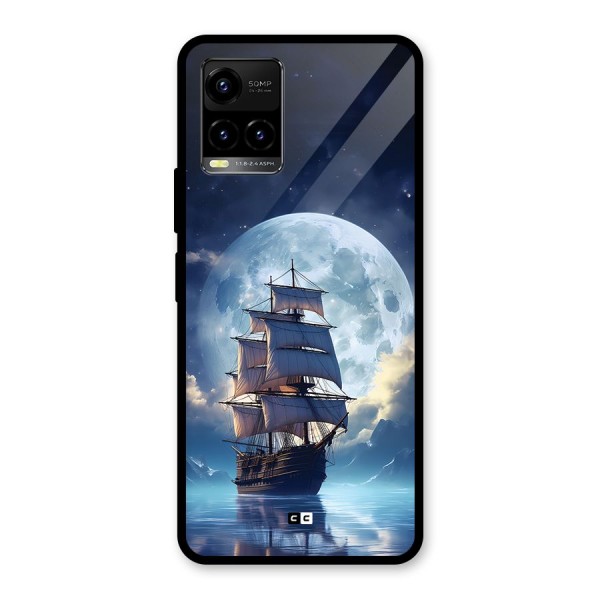 Ship InThe Dark Evening Glass Back Case for Vivo Y33s