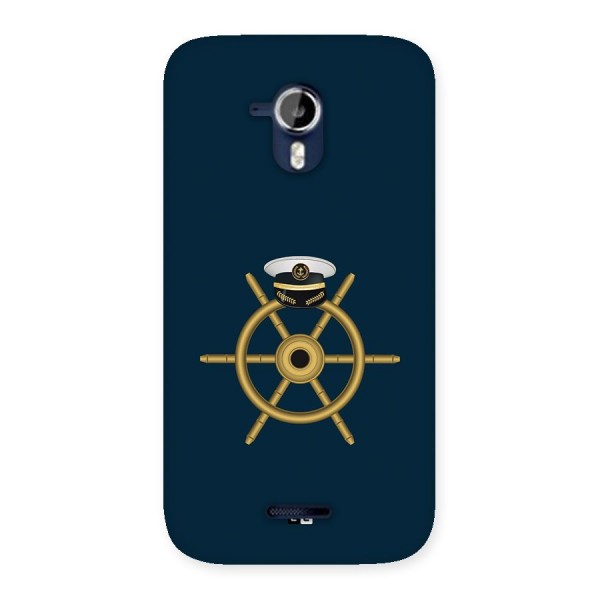 Ship Wheel And Cap Back Case for Canvas Magnus A117