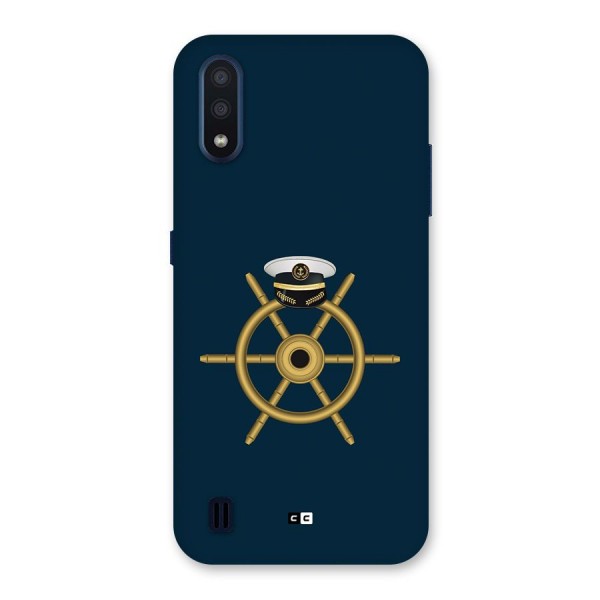 Ship Wheel And Cap Back Case for Galaxy M01