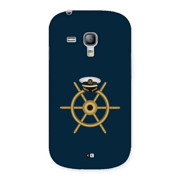 Ship Wheel And Cap Back Case for Galaxy S3 Mini