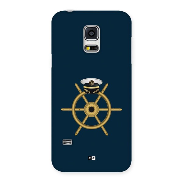 Ship Wheel And Cap Back Case for Galaxy S5 Mini