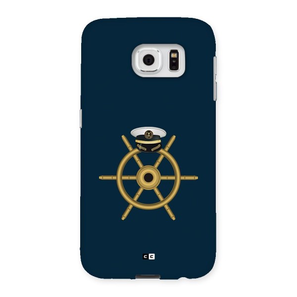 Ship Wheel And Cap Back Case for Galaxy S6