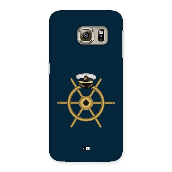 Ship Wheel And Cap Back Case for Galaxy S6 edge
