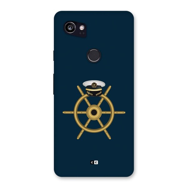 Ship Wheel And Cap Back Case for Google Pixel 2 XL