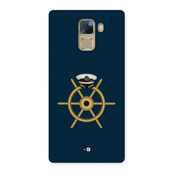 Ship Wheel And Cap Back Case for Honor 7