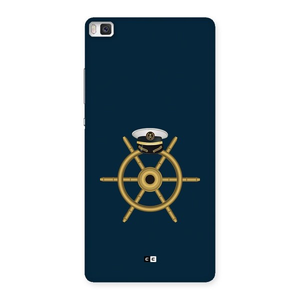 Ship Wheel And Cap Back Case for Huawei P8