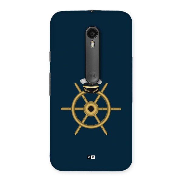 Ship Wheel And Cap Back Case for Moto G3