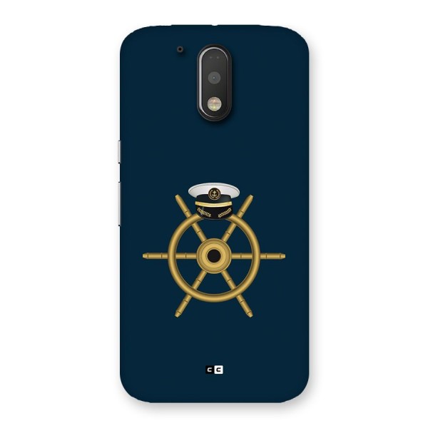 Ship Wheel And Cap Back Case for Moto G4 Plus