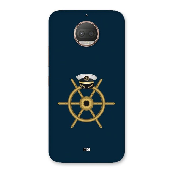 Ship Wheel And Cap Back Case for Moto G5s Plus