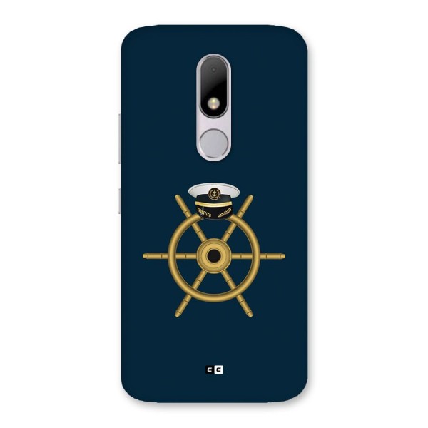 Ship Wheel And Cap Back Case for Moto M