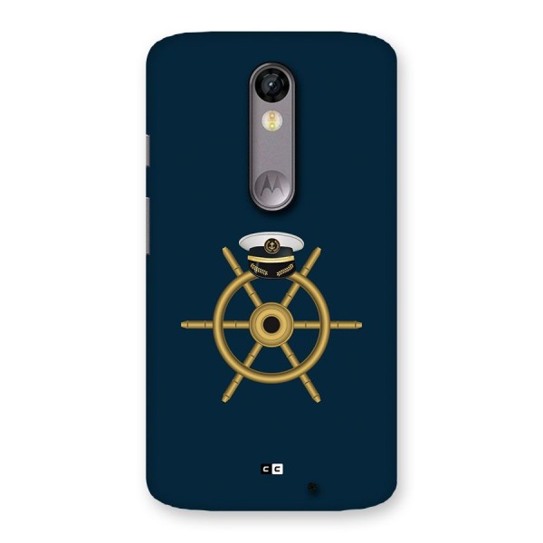 Ship Wheel And Cap Back Case for Moto X Force