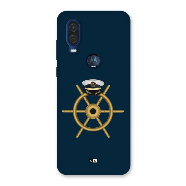 Ship Wheel And Cap Back Case for Motorola One Vision
