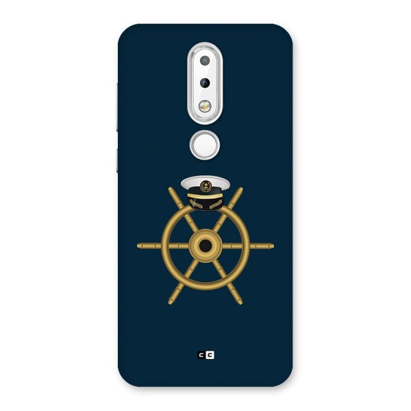 Ship Wheel And Cap Back Case for Nokia 6.1 Plus