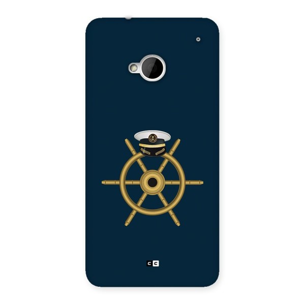 Ship Wheel And Cap Back Case for One M7 (Single Sim)