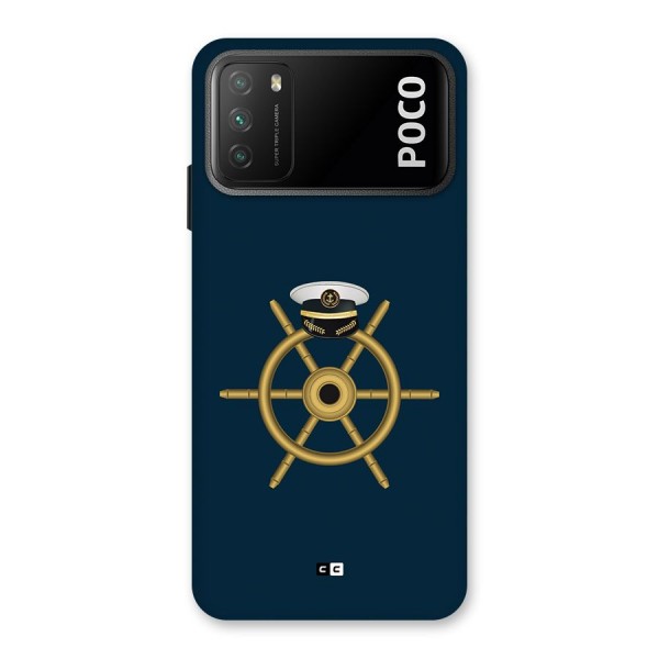 Ship Wheel And Cap Back Case for Poco M3