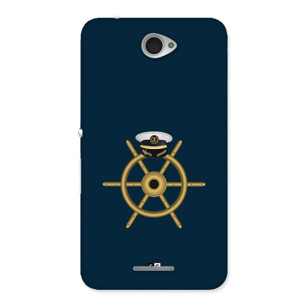 Ship Wheel And Cap Back Case for Xperia E4