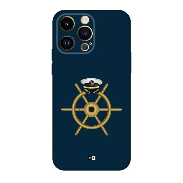 Ship Wheel And Cap Back Case for iPhone 14 Pro Max