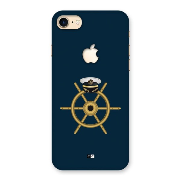 Ship Wheel And Cap Back Case for iPhone 7 Apple Cut