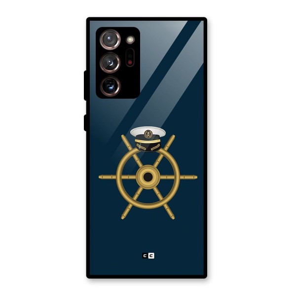 Ship Wheel And Cap Glass Back Case for Galaxy Note 20 Ultra 5G