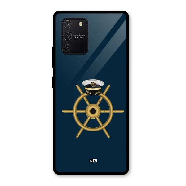 Ship Wheel And Cap Glass Back Case for Galaxy S10 Lite
