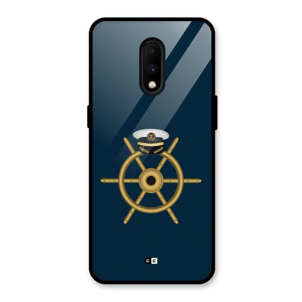 Ship Wheel And Cap Glass Back Case for OnePlus 7