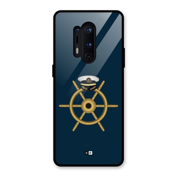 Ship Wheel And Cap Glass Back Case for OnePlus 8 Pro