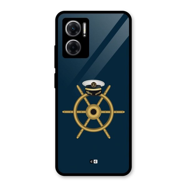 Ship Wheel And Cap Glass Back Case for Redmi 11 Prime 5G