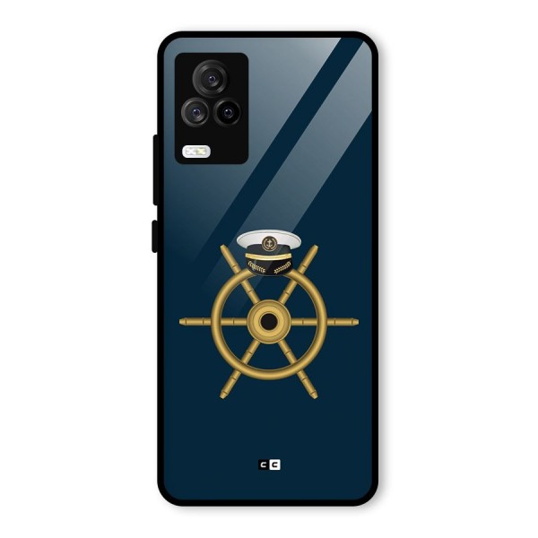 Ship Wheel And Cap Glass Back Case for Vivo iQOO 7 Legend 5G