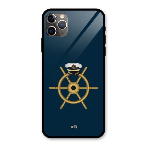 Ship Wheel And Cap Glass Back Case for iPhone 11 Pro Max