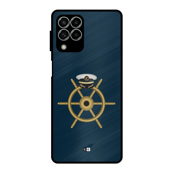 Ship Wheel And Cap Metal Back Case for Galaxy M33