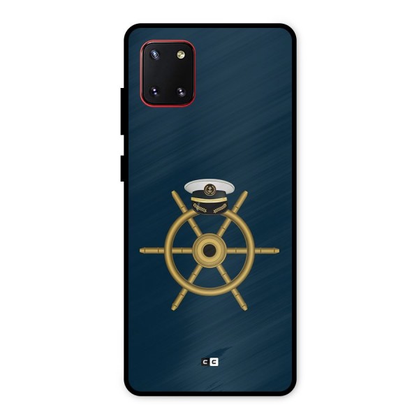 Ship Wheel And Cap Metal Back Case for Galaxy Note 10 Lite