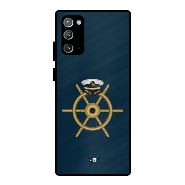 Ship Wheel And Cap Metal Back Case for Galaxy Note 20