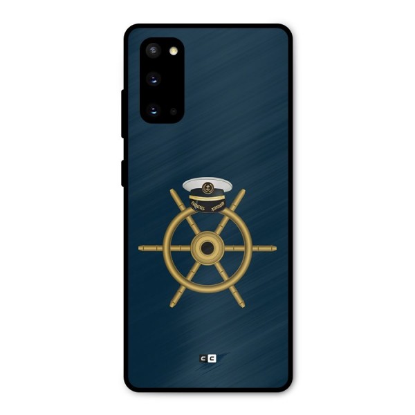 Ship Wheel And Cap Metal Back Case for Galaxy S20
