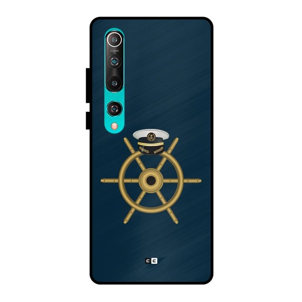Ship Wheel And Cap Metal Back Case for Mi 10