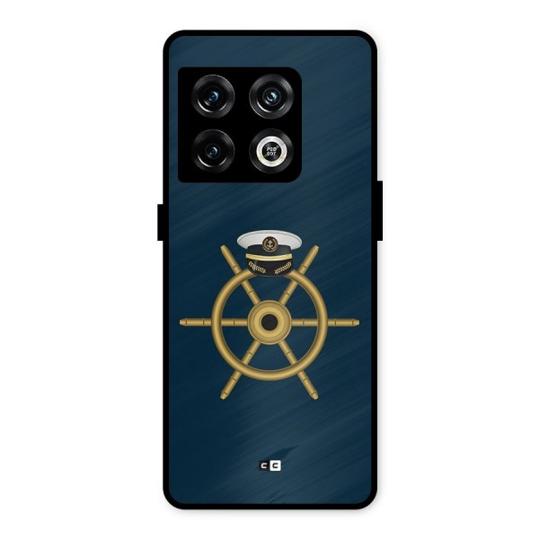 Ship Wheel And Cap Metal Back Case for OnePlus 10 Pro 5G