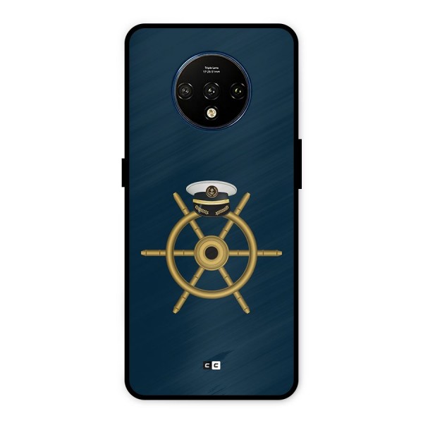 Ship Wheel And Cap Metal Back Case for OnePlus 7T