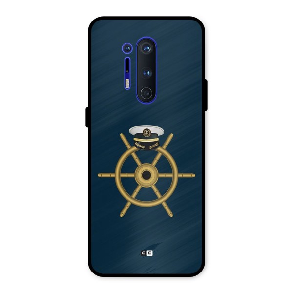 Ship Wheel And Cap Metal Back Case for OnePlus 8 Pro