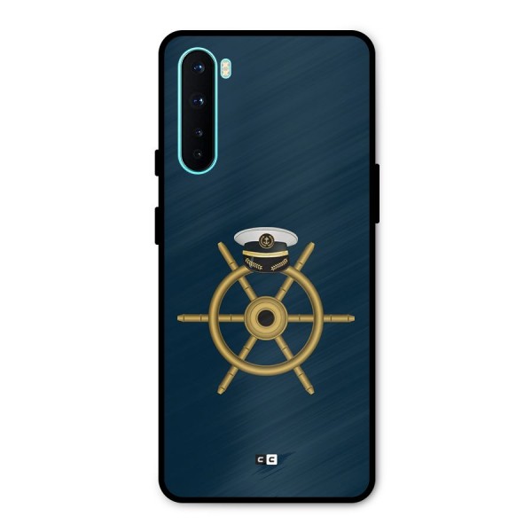 Ship Wheel And Cap Metal Back Case for OnePlus Nord