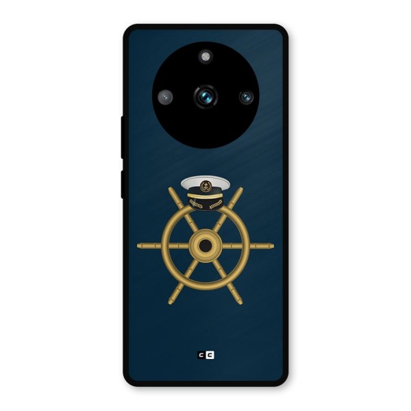 Ship Wheel And Cap Metal Back Case for Realme 11 Pro