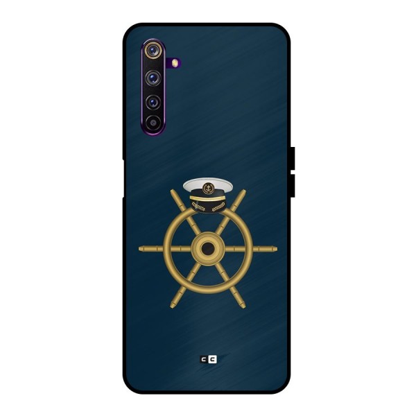 Ship Wheel And Cap Metal Back Case for Realme 6 Pro