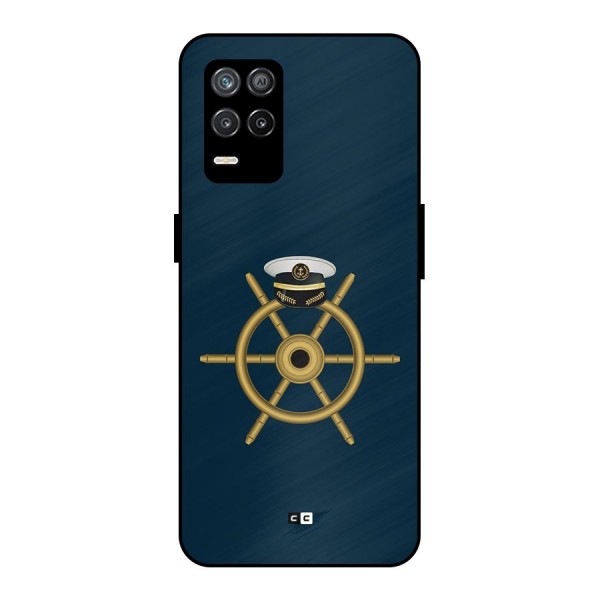 Ship Wheel And Cap Metal Back Case for Realme 9 5G